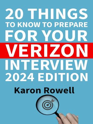 cover image of 20 Things to Know to Prepare  for Your Verizon Interview